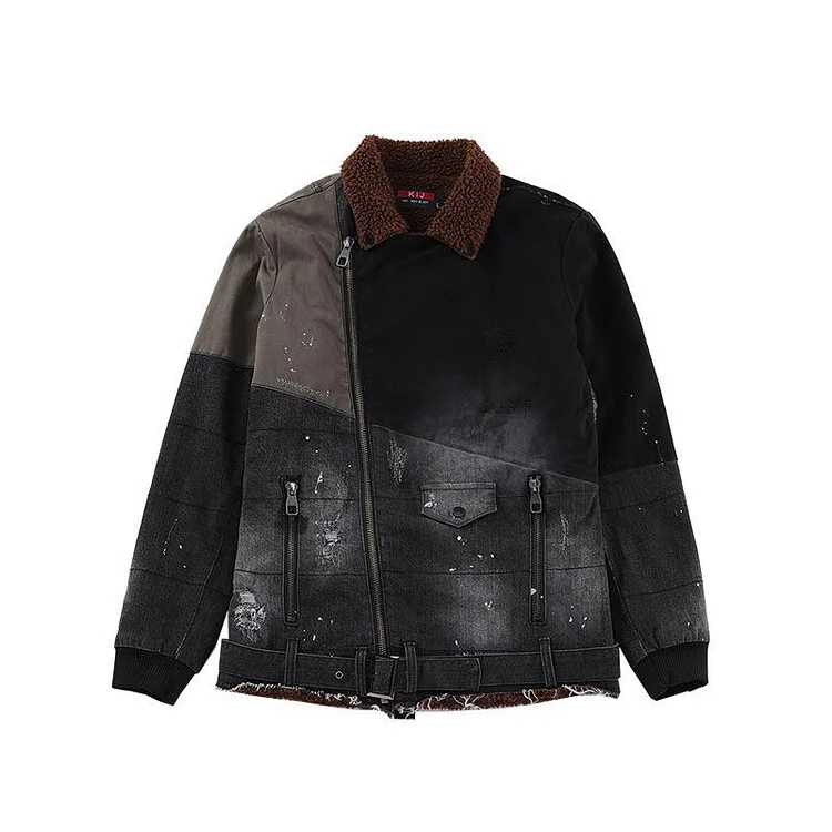 Tactics Style Men Outdoor Windproof Coat Men Casual Jacket Men's Thickening Denim Jacket Casual Fashion Jacket