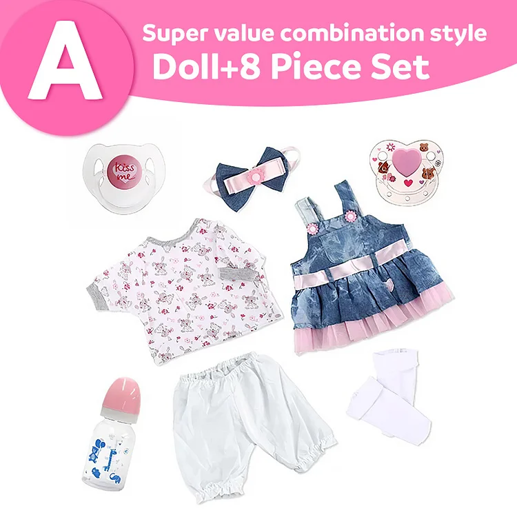  20" Super Realistic Silicone Reborn Baby Girl Dolls Becky, Newborn Doll Set with Clothes and Pacifier - Reborndollsshop®-Reborndollsshop®