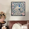 (US Local)White Peacock-Crystal Rhinestone Diamond Painting