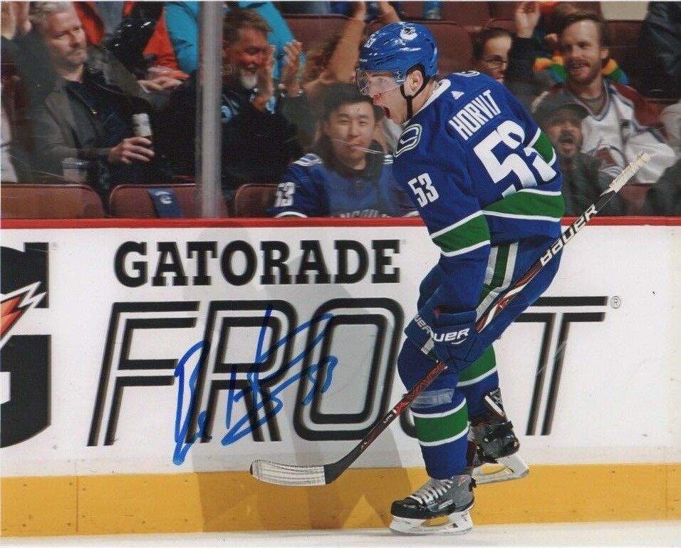 Vancouver Canucks Bo Horvat Signed Autographed 8x10 NHL Photo Poster painting COA #8