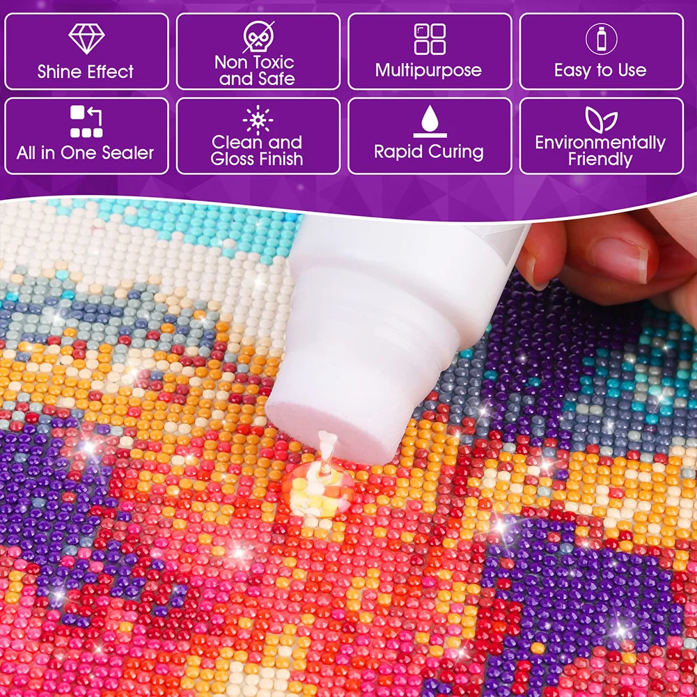 60/120/150/240ml Diamond Art Glue Sealer for Diamond Painting and Jigsaw Puzzles