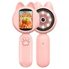 Kids Cat Shape Digital Magnifying Glass 2.0Inch Handheld Microscope for Kid Gift