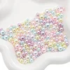 Flashing 3-8mm ABS Nonporous Pearls Colorful DIY Accessories