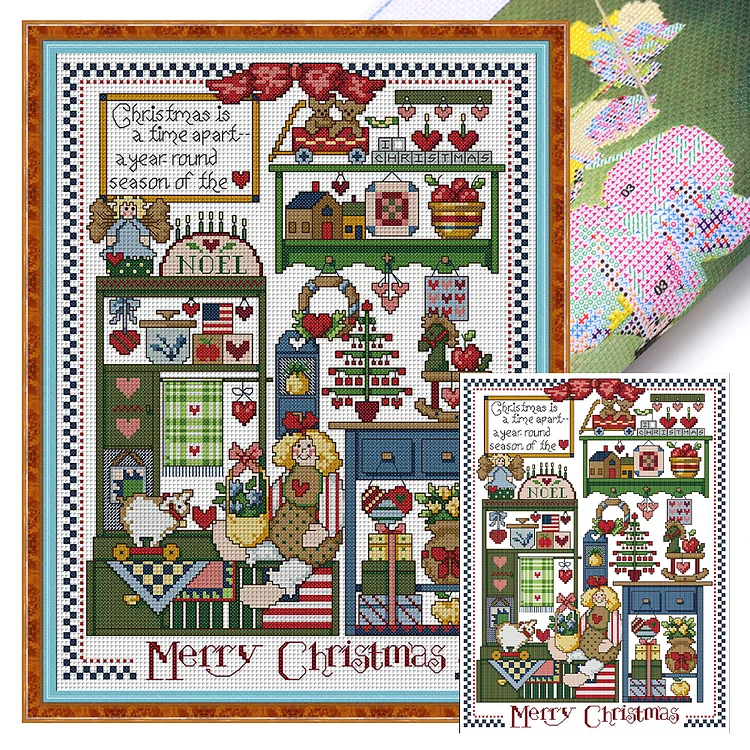 Christmas Present - Printed Cross Stitch 14CT 33*42CM