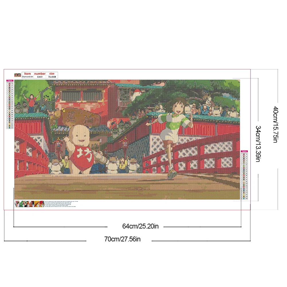 Diamond Painting - Full Round Drill - Spirited Away(Canvas|70*40cm)