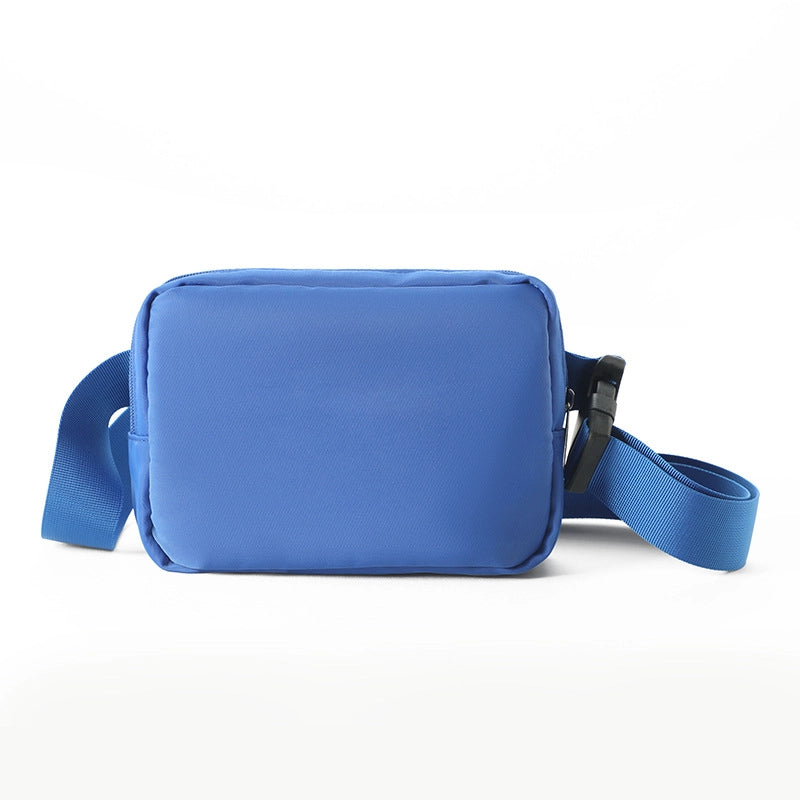Unisex Basic Solid Color Nylon Waist Bags