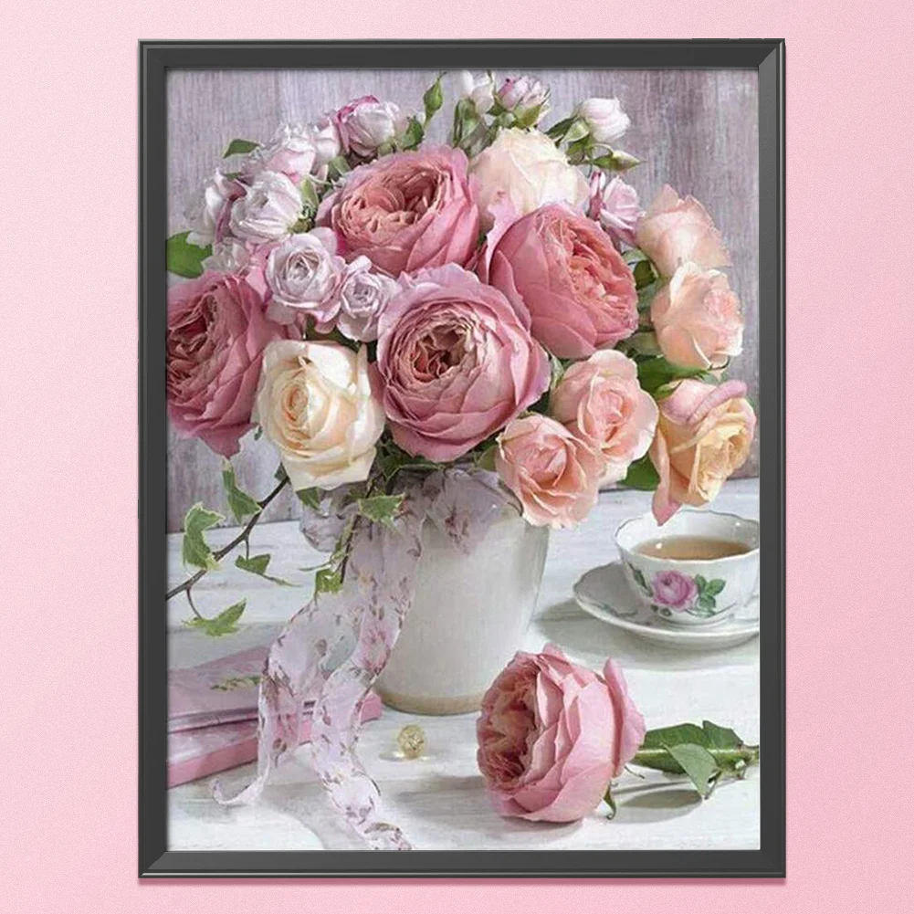 11ct Stamped Cross Stitch - Flowers(30*40cm)