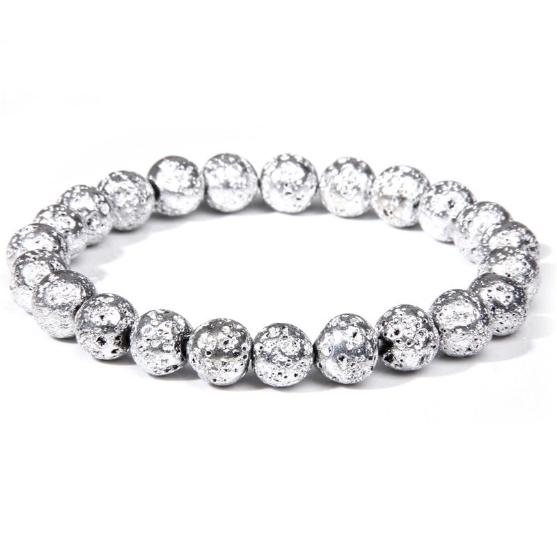 Fashion Solid Color Natural Stone Beaded Bracelets