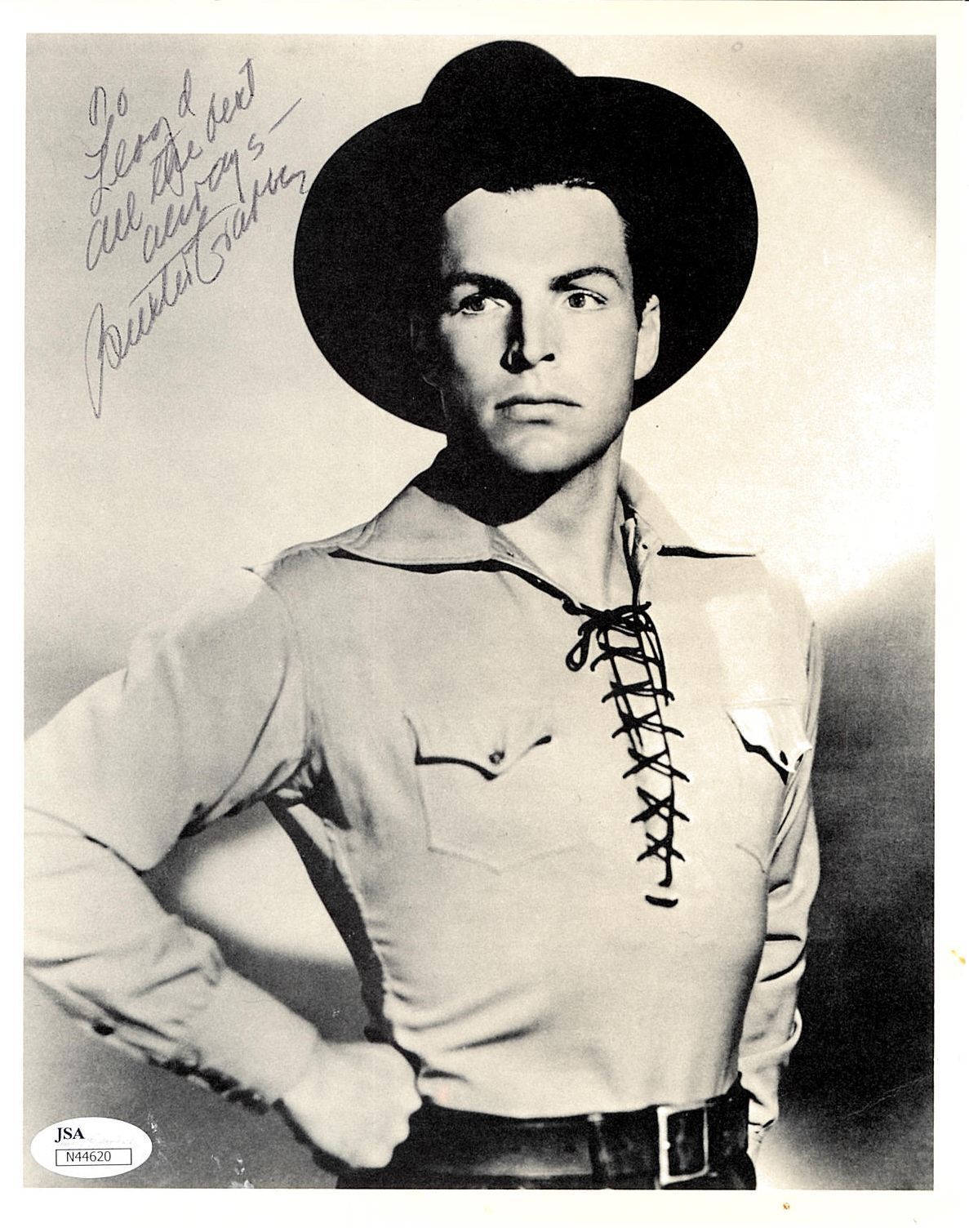 BUSTER CRABBE (DECEASED) PLAYED FLASH GORDON & BUCK RODGERS SIGNED JSA #N44620