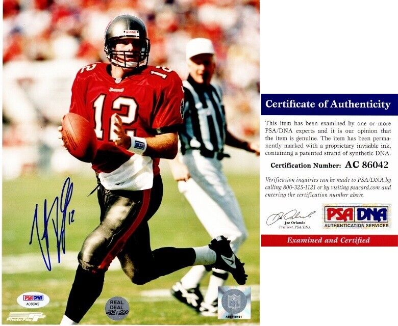 Trent Dilfer Signed Autographed Buccaneers Bucs 8x10 inch Photo Poster painting - PSA/DNA COA