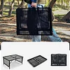 Camping Tables Outdoor Multifunctional Folding Table in Aluminum with Extensible Grid Desktop Height Adjustable Portable Picnic Table with Handle for Camp