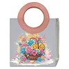 DIY 5D Diamond Art Painting Handbag with Round Handle Diamond Painting Kit Handbag Diamond Painting Bag for Women Casual Shopping Travel Daily Use
