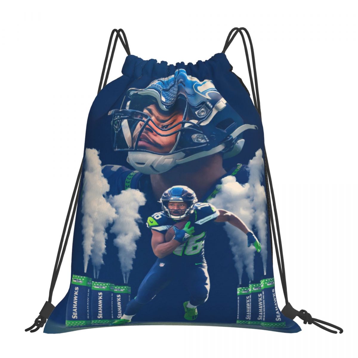 Seattle Seahawks Tyler Lockett Drawstring Bags for School Gym