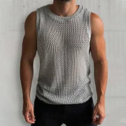 Men's Mesh Knit Summer All Season Sleeveless Tank Top Lixishop 