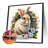 >SALE<5D DIY Full Round Drill Diamond Painting Rabbit Kit Home Decor Art Craft 30x30cm