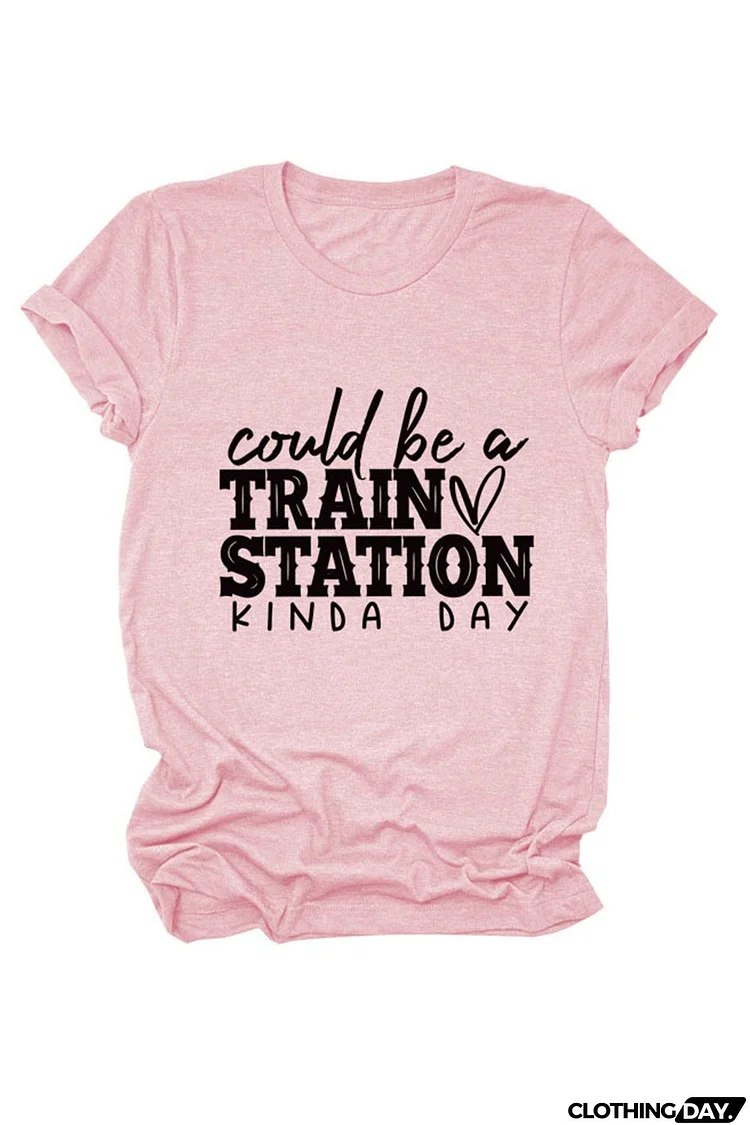 Could Be a Train Station Printed T-shirt