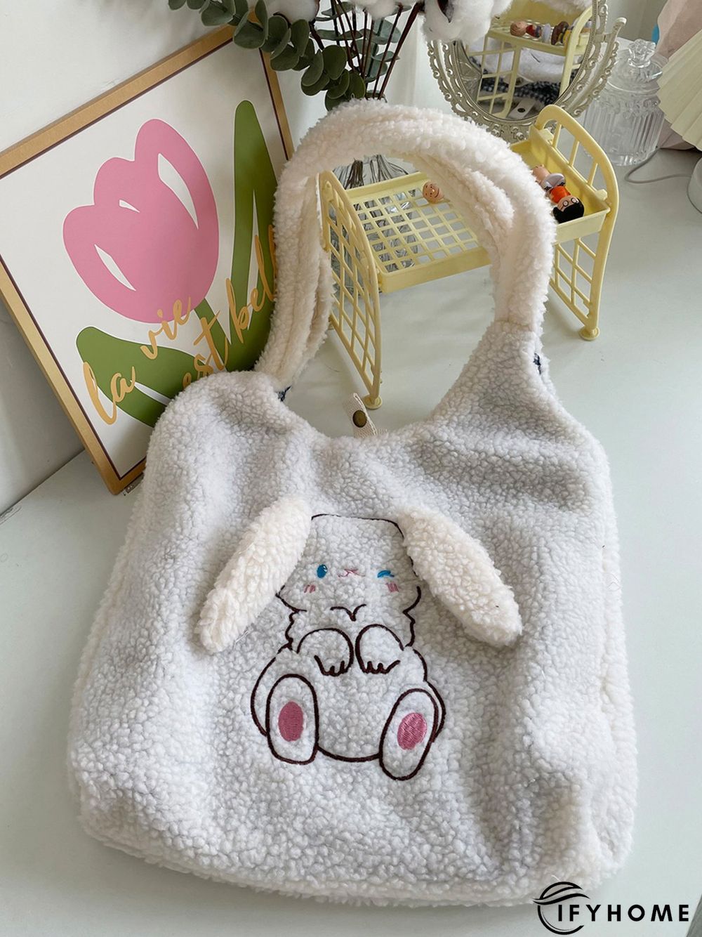 Plush New Year Cute Rabbit Shoulder Bag | IFYHOME