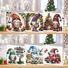 6Pcs DIY Christmas Goblin Diamond Painting Greeting Cards