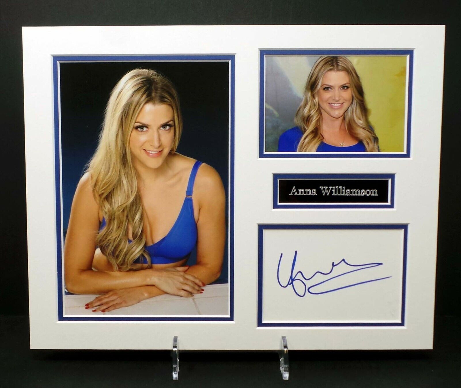 Anna WILLIAMSON TV Presenter Signed Mounted Sexy Photo Poster painting Display AFTAL RD COA