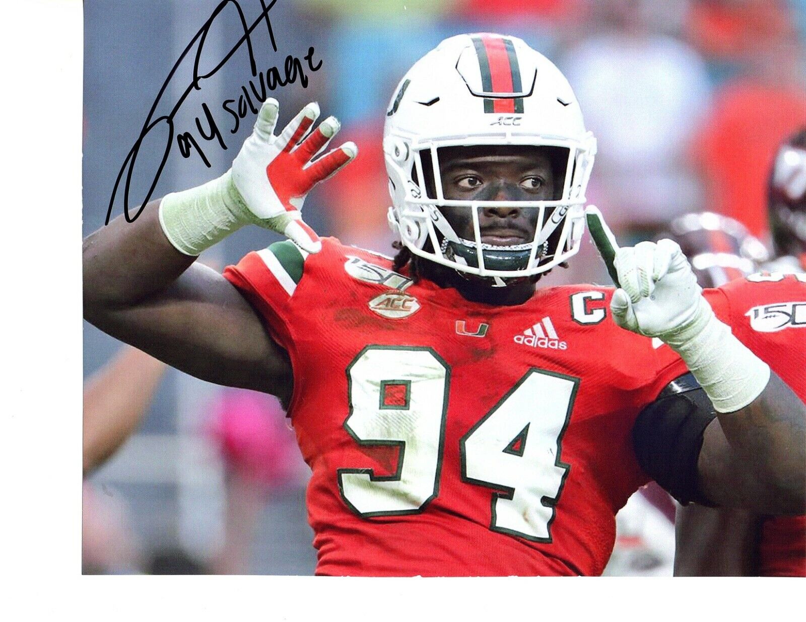 Trevon Hill Miami Hurricanes signed autographed 8x10 football Photo Poster painting THE U