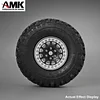 AMK 4Pcs Stainless Steel 1.9 Beadlock Wheels Rims Hub for 1/10 RC Crawler Axial SCX10 TRX4 TXR6 MST CFX 86100 YK4102 GEN8 TF2