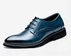 Flat Classic Men Dress Shoes Genuine Leather Wingtip Carved Italian Formal Oxford Shoes