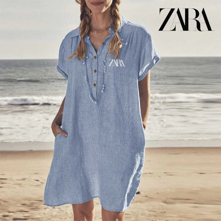 ZARA® BAVLNĚNÉ A LNĚNÉ ŠATY