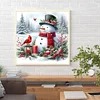 Bonhomme De Neige D&rsquo;Hiver-Perceuse Ronde Peinture Diamant-30*30CM