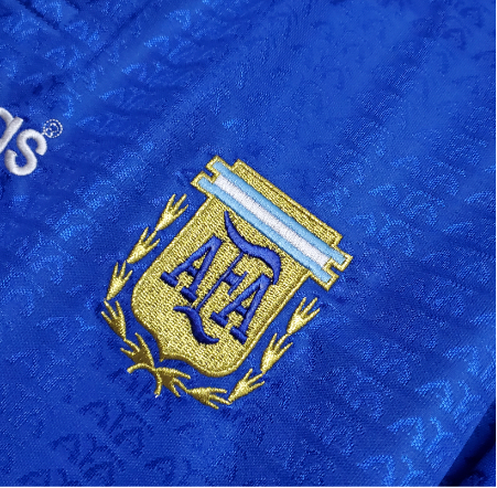 1994 Argentina Away Retro Football T-Shirt Thai Quality