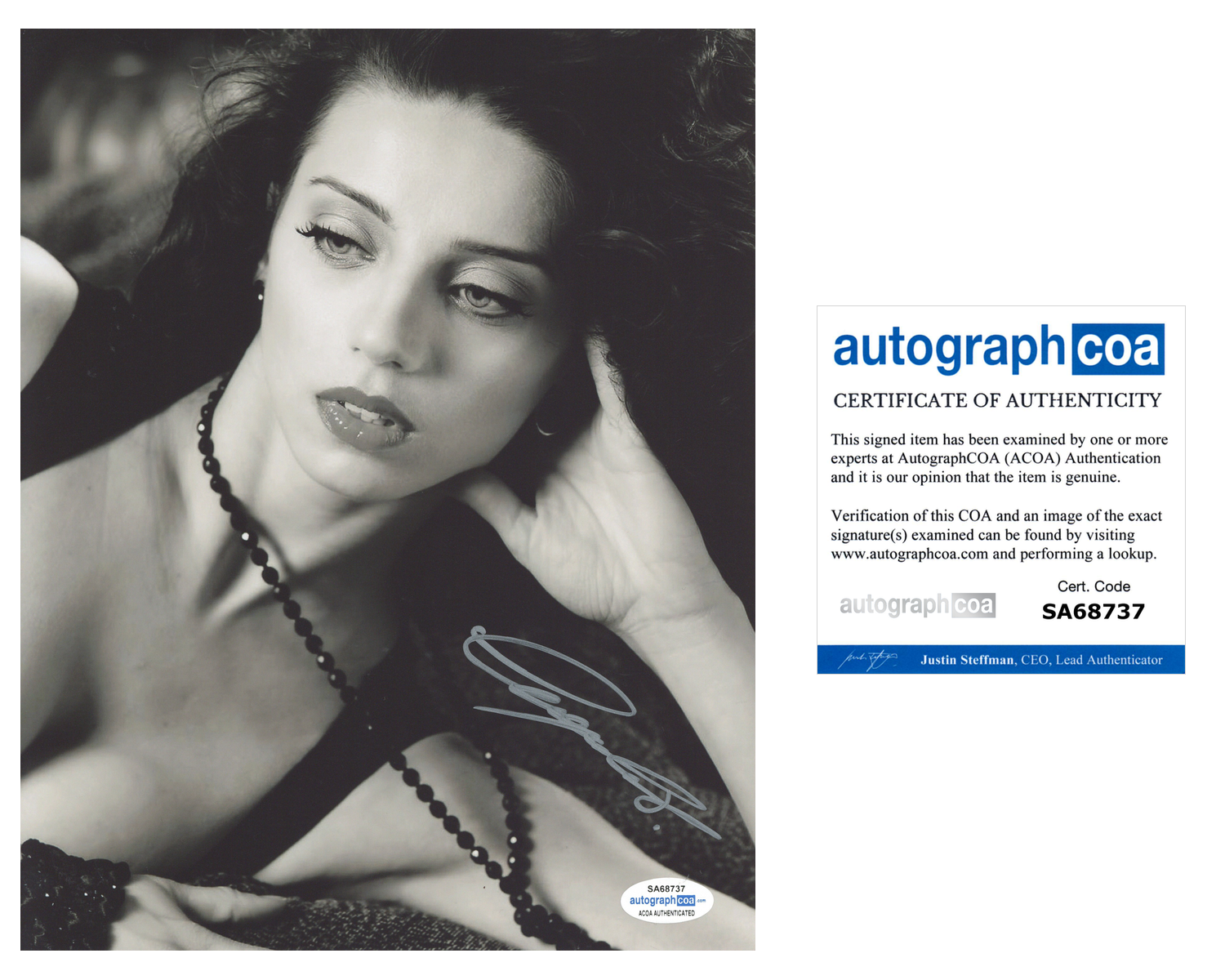 Angela Sarafyan Signed Autograph 8x10 Photo Poster painting Westworld Twilight Actress ACOA COA