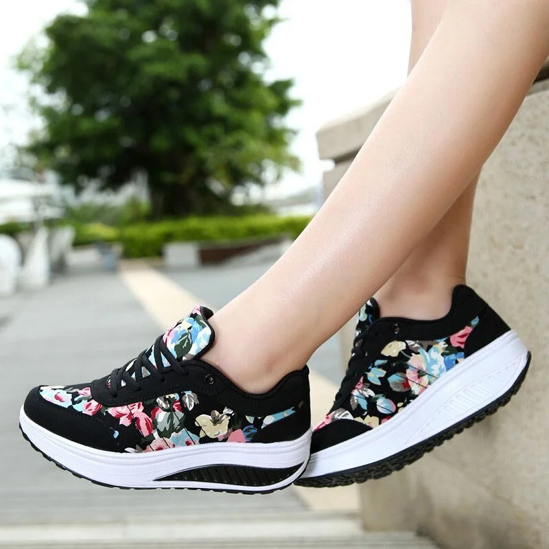 Women Shoes 2021 Fashion Sneakers Women Breathable Comfortable Wedges Sneakers Female Shoes Women Vulcanize Shoe Sneakers Women