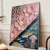 DIY Pearl Painting Ocean Fish for Home Wall Decor with Frame(40x30cm)