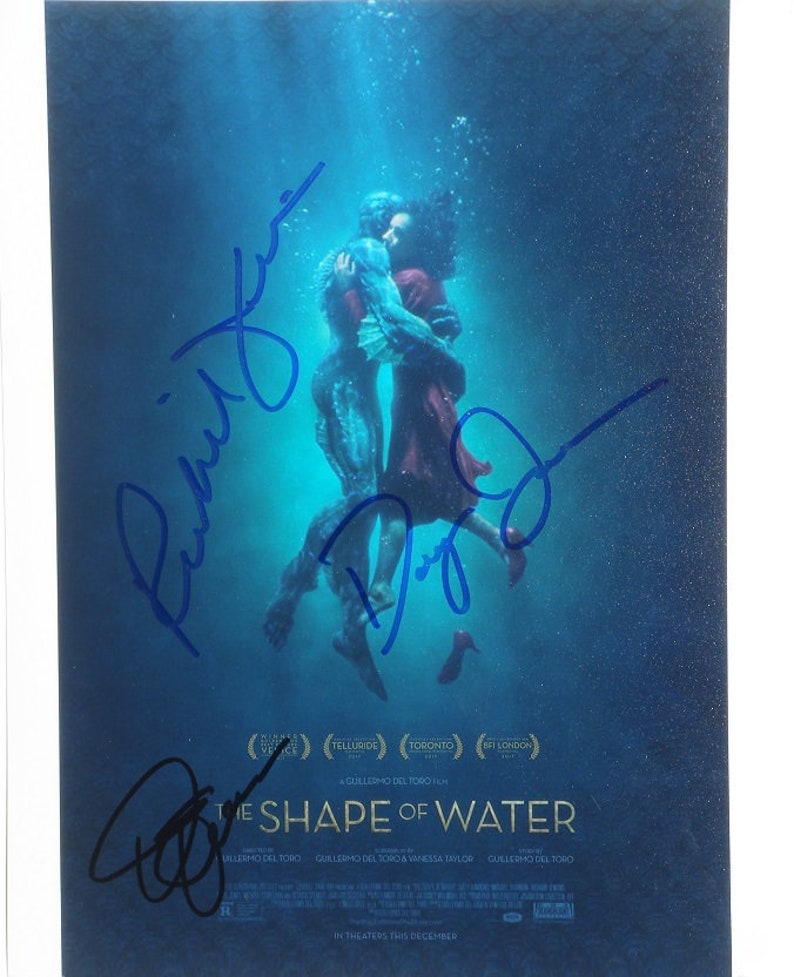 THE SHAPE Of WATER cast Signed Photo Poster painting x3 Doug Jones, Richard Jenkins, Octavia Spencer wcoa