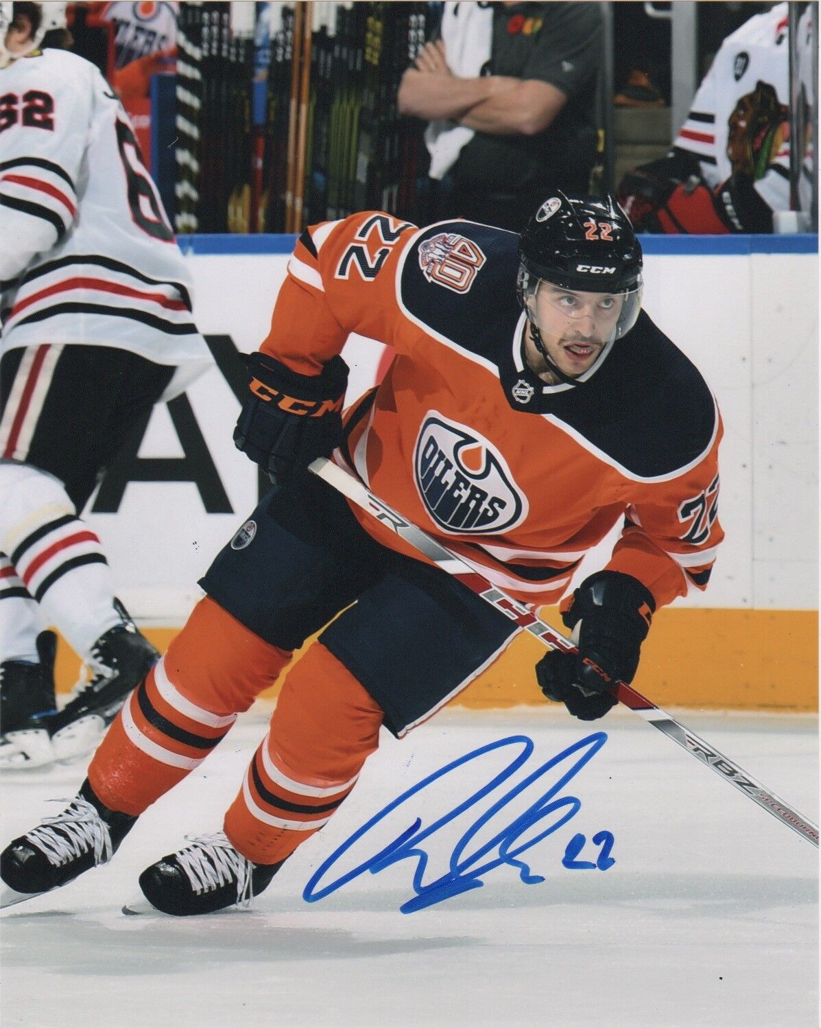 Edmonton Oilers Tobias Rieder Autographed Signed 8x10 NHL Photo Poster painting COA #4