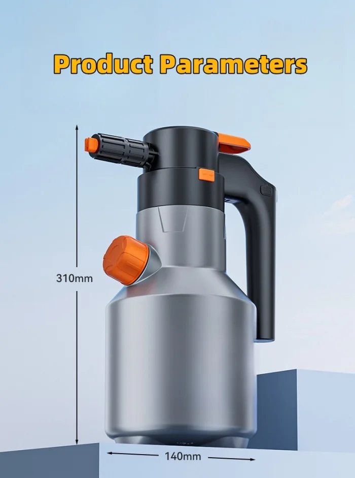 Electric car wash foam spray bottle