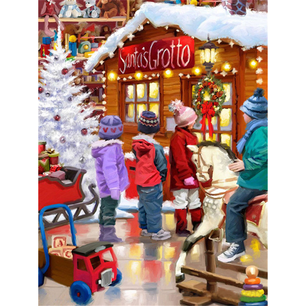 

Children Christmas - Round Drill Diamond Painting - 30*40CM, 501 Original