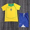 2004 Retro Brazil Home Football Shirt 1:1 Thai Quality Kids Size