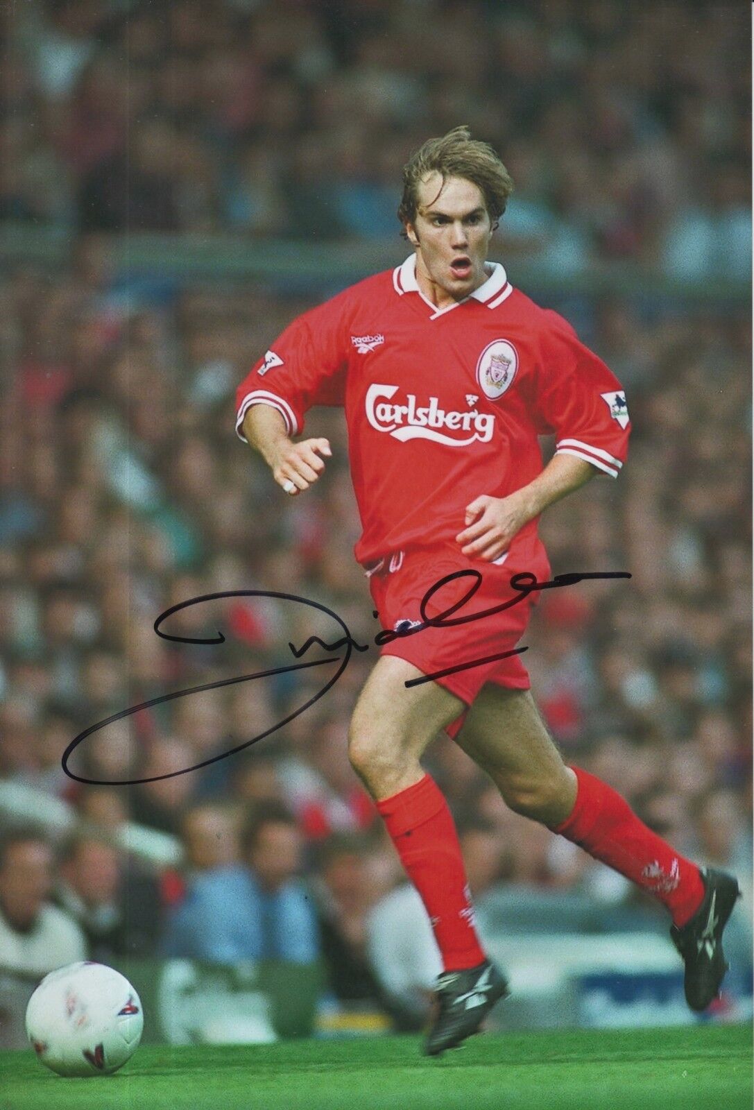 Jason McAteer Hand Signed Liverpool 12x8 Photo Poster painting 1.