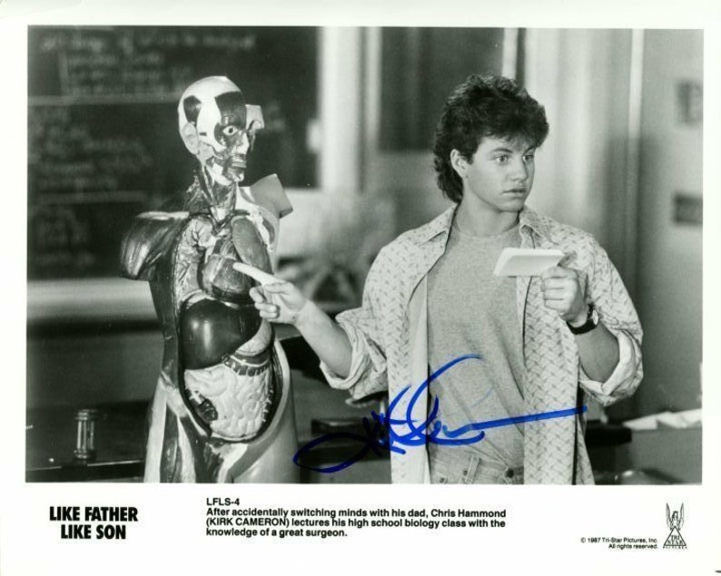 Kirk cameron autographed like father like son chris hammond original press Photo Poster painting