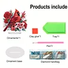 2D Flat Acrylic Cardinal Flower DIY Desktop Diamond Art Kits for Adults Beginner