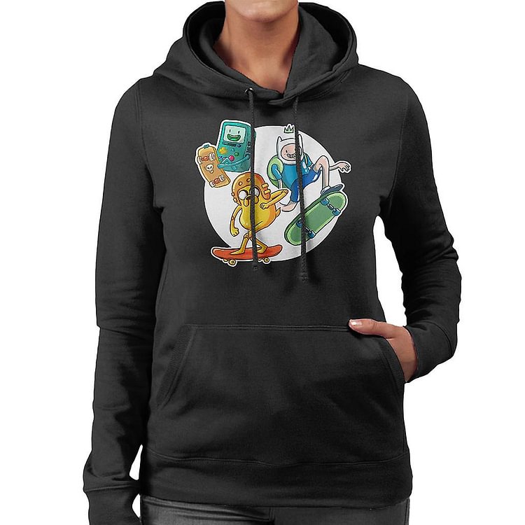 Adventure Time Skaters Women's Hooded Sweatshirt