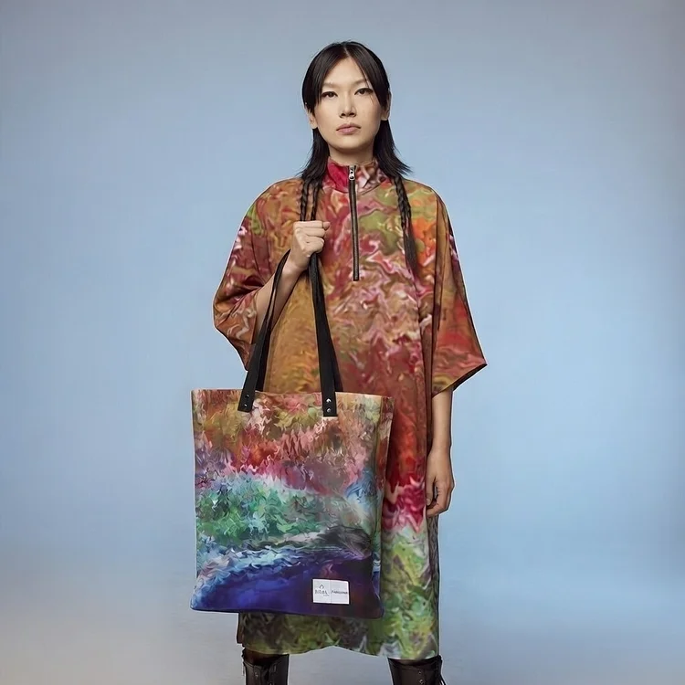 ACID4YUPPIES New Wave Canada Tote Bag - 3 Recycled Water Bottles - Copper