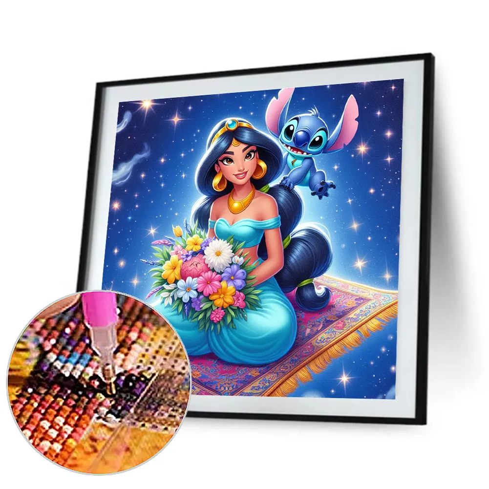 Diamond Painting - Full Round Drill - Princess Jasmine Stitch(Canvas|40*40cm)