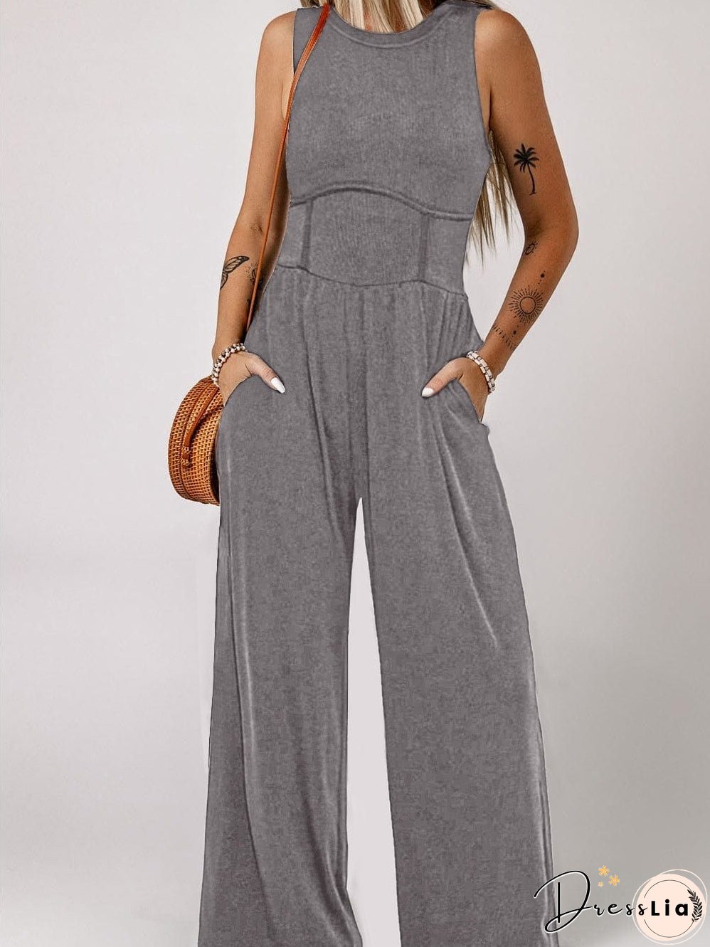 Patched Pocket Jumpsuit