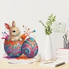 (US Only)2D Flat Easter Egg Bunny DIY Double-Sided Diamond Painting Desktop Decorations