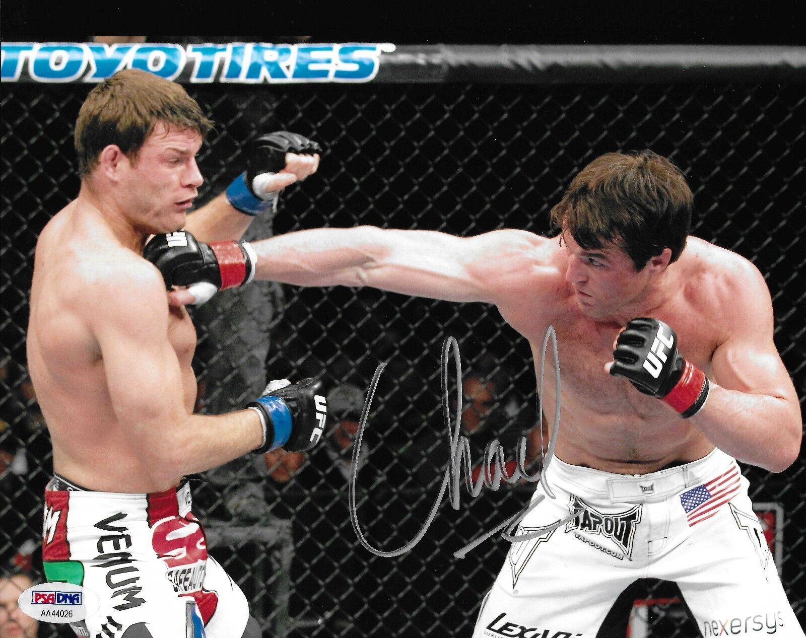 Chael Sonnen Signed 8x10 Photo Poster painting PSA/DNA COA UFC on Fox 2 Michael Bisping Picture