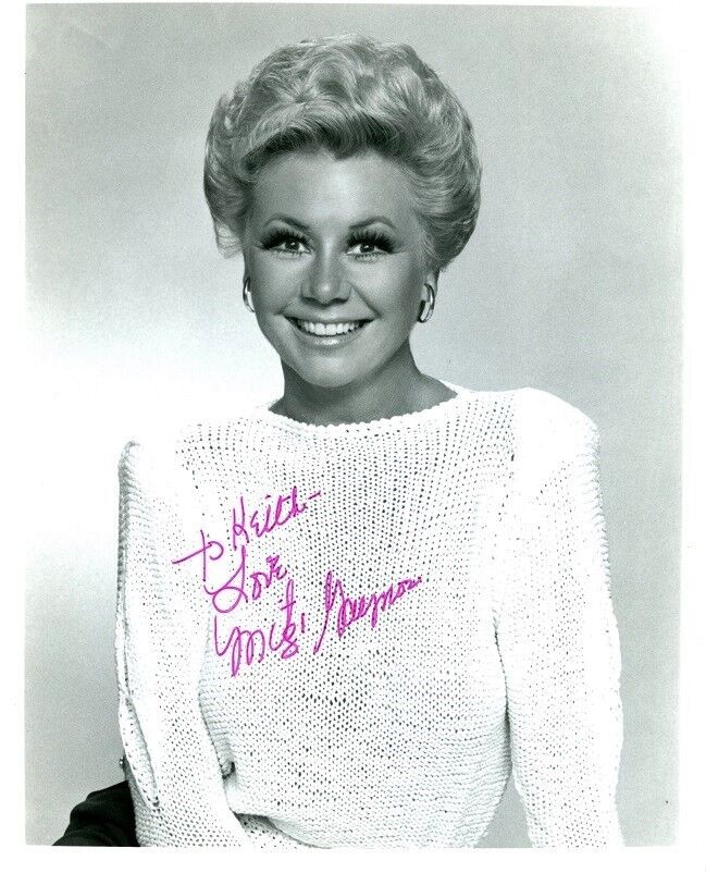 Cute MITZI GAYNOR Signed Photo Poster painting