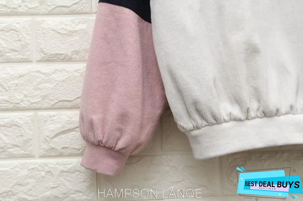 Women matching jacket coat hooded corduroy baseball clothing casual jacket