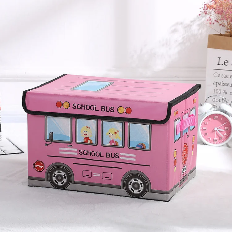 Toy Storage Canvas with Flip-Top Lid 