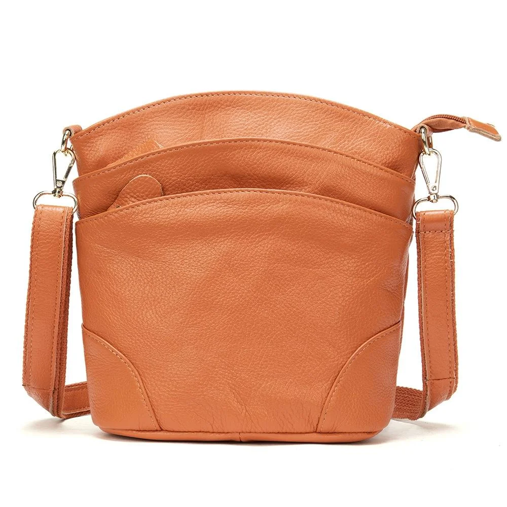 Letclo™ Full Grain Leather Women's bag Messenger bag Fashion Handbag letclo Letclo